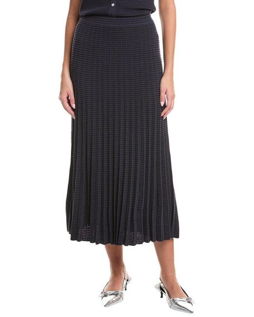 Rag & Bone Black Eloise Midi Skirt