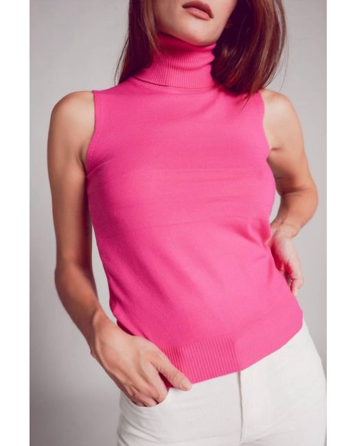 Q2 Pink Knitted Tank
