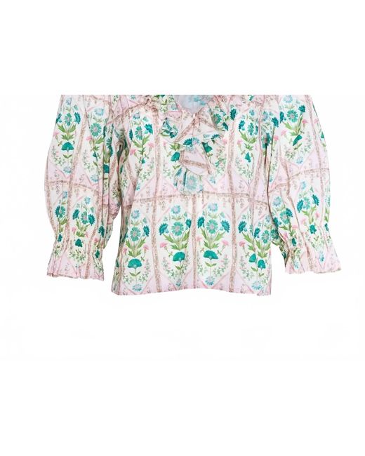 Hunter Bell Green Trellis Imogen Top