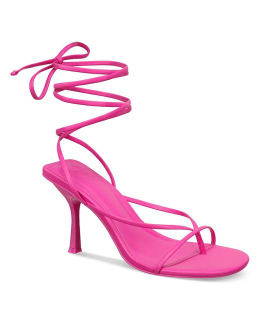 INC Pink Pippa Faux Leather Thong Slingback Sandals
