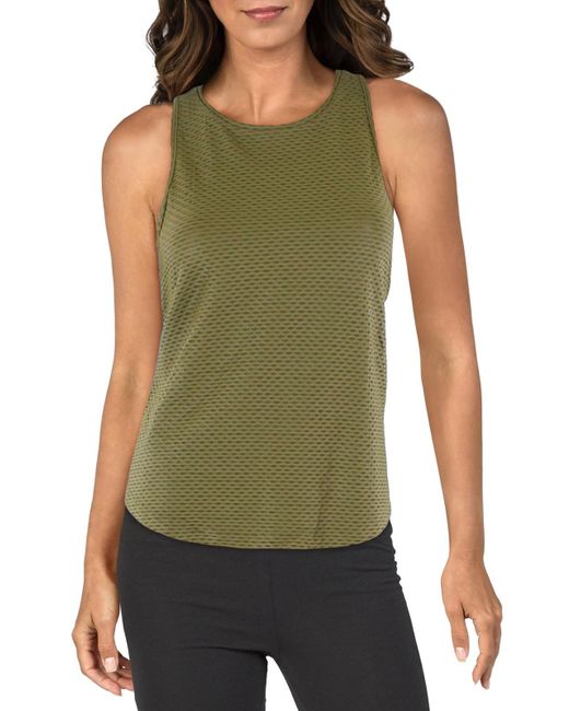 Koral Green Aerate Breathable Fitness Tank Top
