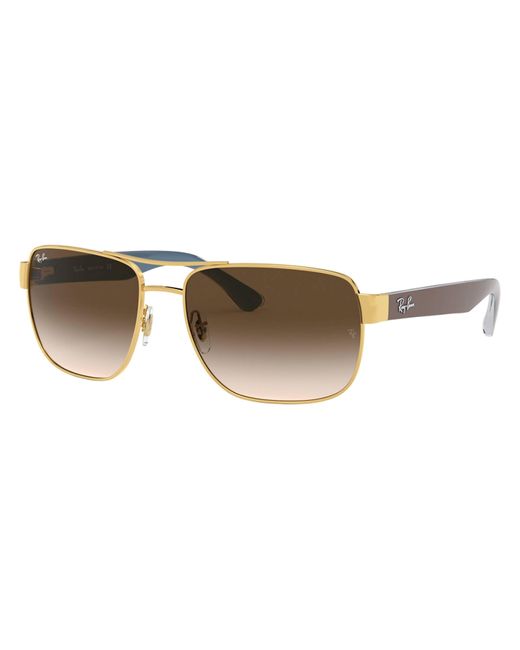 Ray-Ban Black Square Non Polarized Sunglasses Rb3530 for men