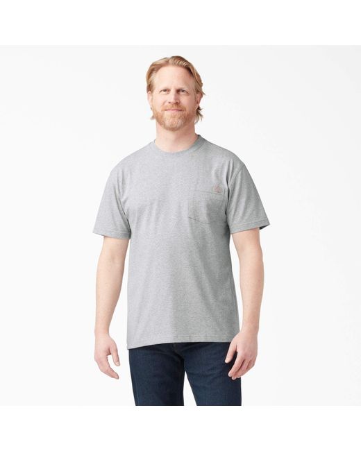Dickies Gray Short Sleeve Heavyweight T-shirt for men