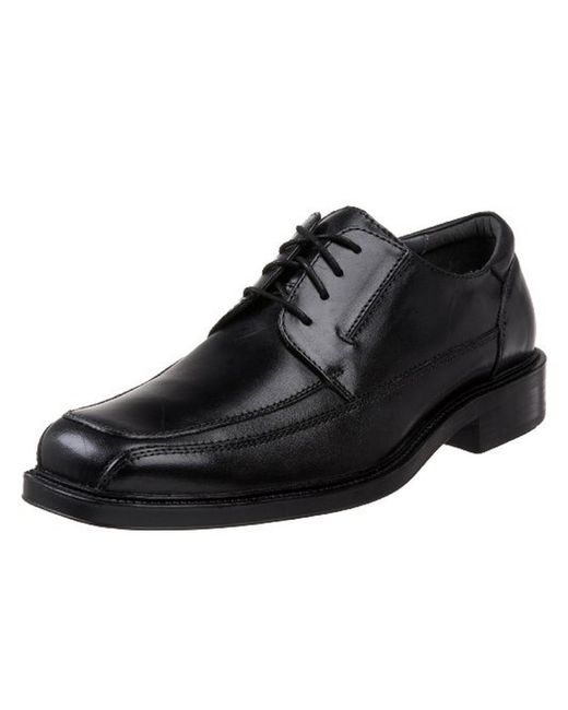 Dockers Black Perspective Leather Front Lace Oxfords for men