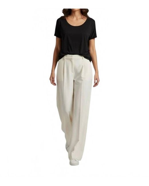 Repeat Cashmere Black Round Neck Silk Blouse