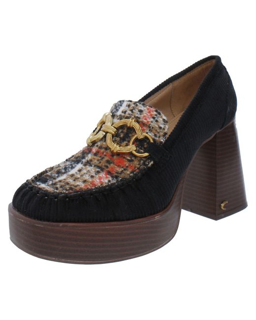 Circus by Sam Edelman Susie Patent Loafer Platform Heels in Black Lyst