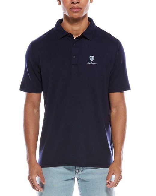 Ben Sherman Blue Sports Fit Polo Shirt for men