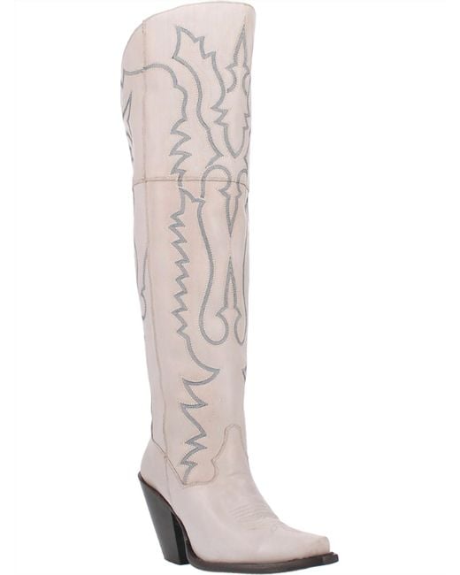 Dan Post White Loverly Leather Boot