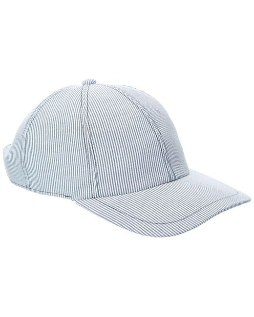 Bruno Magli Blue Stripe Baseball Cap