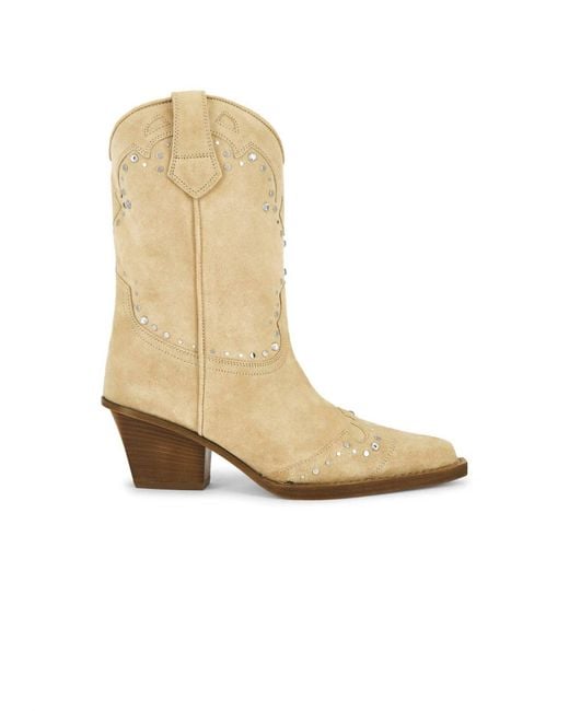 Paris Texas White Janice Suede Cowboy Boots