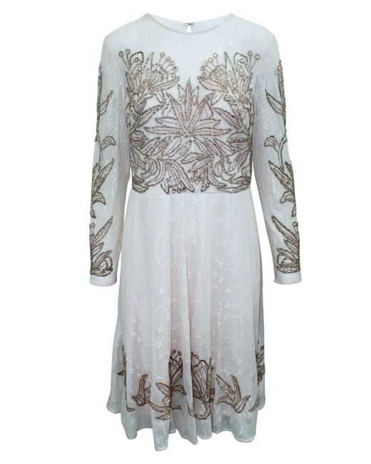Aidan Mattox Women's Gray Silk Cocktail Dress