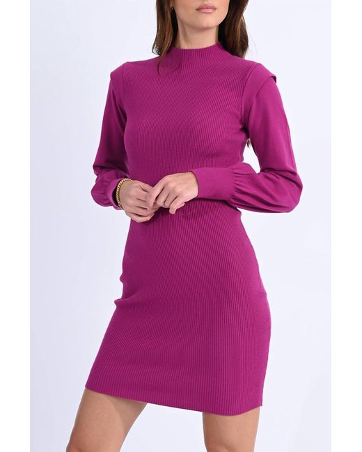 Molly Bracken Purple Haven Knitted Dress