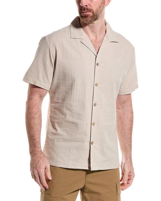 Original Paperbacks White Siena Seersucker Shirt for men