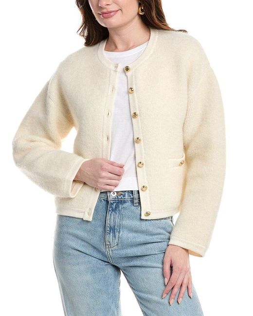 Rag & Bone Natural Kaia Boucle Wool & Alpaca-Blend Cardigan