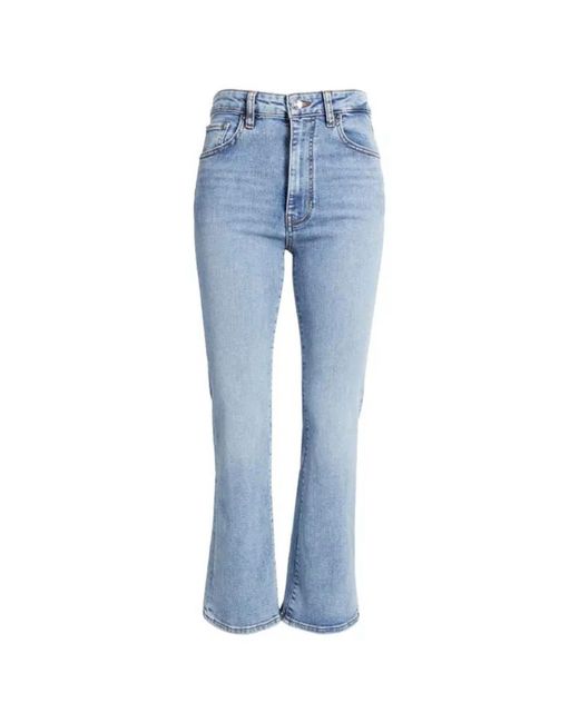 FRAME Blue The Reboot Crop Jeans