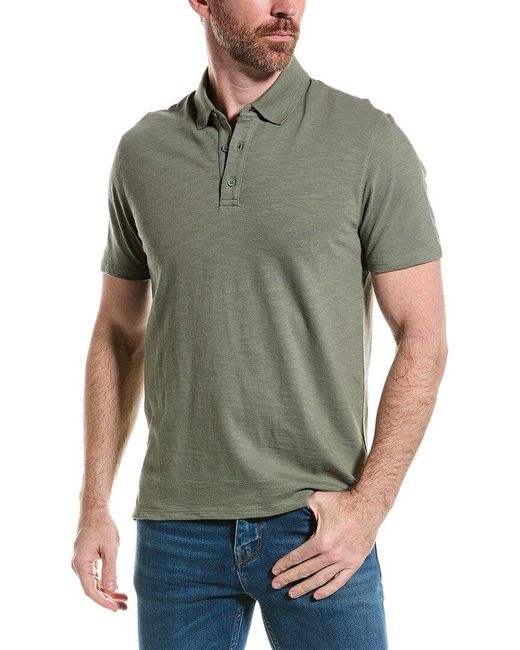 Vince Green Slub Polo Shirt for men