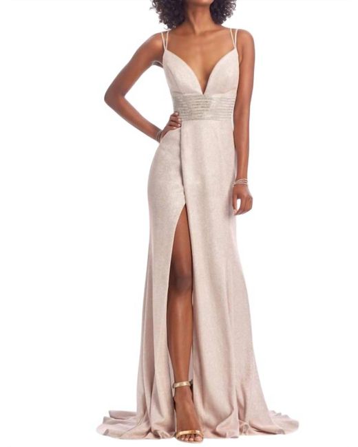 Clarisse Pink Evening Gown