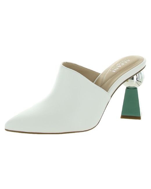 Alfani Green Junnee Padded Insole Pointed Toe Mules