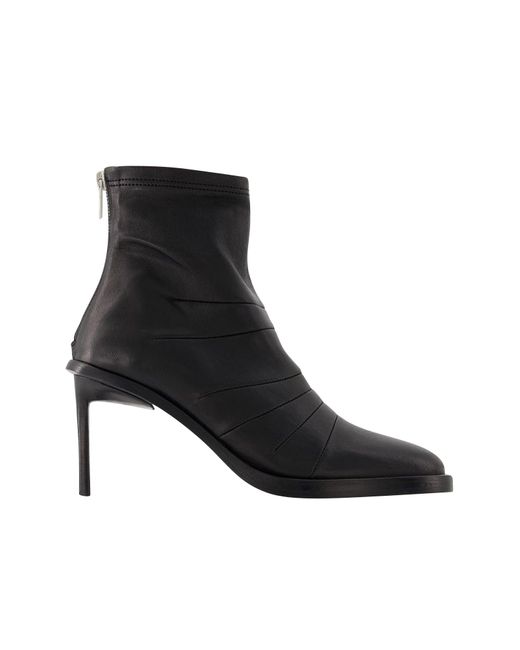 Ann Demeulemeester Black Hedy Ankle Boots - - Leather