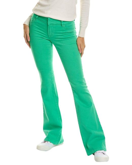 Alice + Olivia Alice + Olivia Stacey Low-rise Pant in Green | Lyst