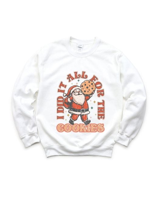 Simply Sage Market White I Did It All For The Cookies Santa