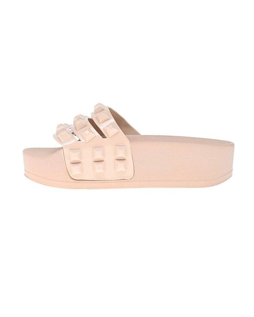 Carmen Sol Pink Platform Sandals