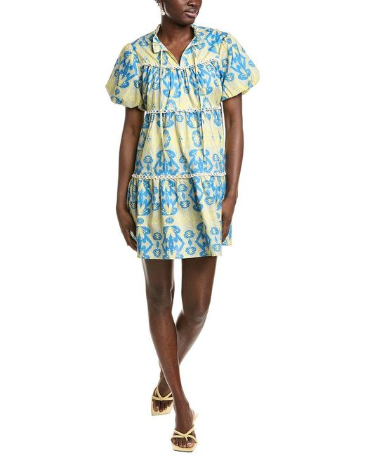 CELESTINE SEI Blue Mini Dress