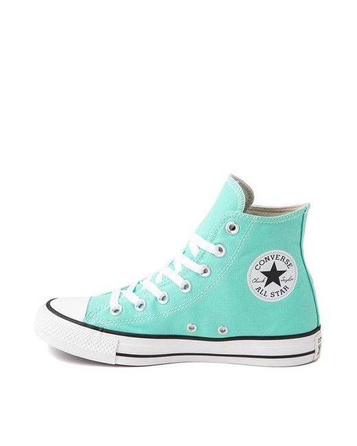 Converse Blue Chuck Taylor All Star Hi A03796f Teal White Skate Shoes Nr5013 for men