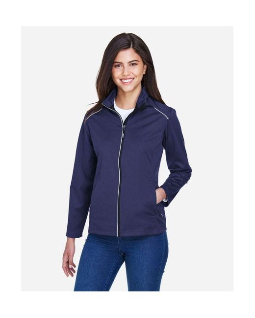 CORE365 Blue Techno Lite Three-Layer Knit Tech-Shell