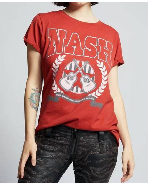 Recycled Karma Red Nash Country Music Tee