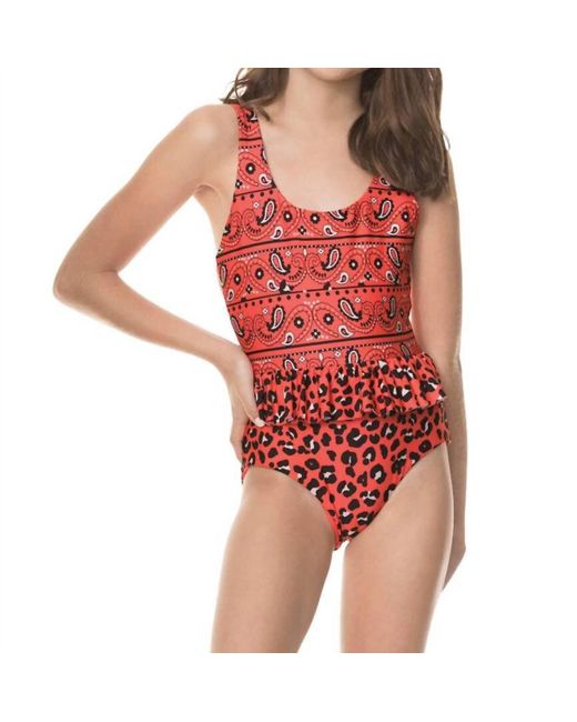 Maaji Red Dancer Nebula Jasmin Girls One Piece