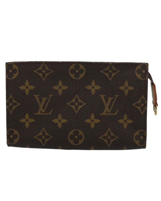 Louis Vuitton Black Bucket Canvas Clutch Bag (pre-owned)