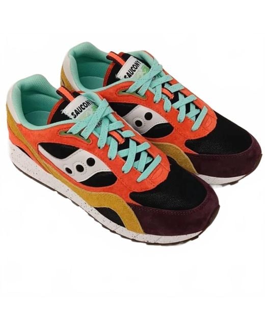 Saucony Women's Red Shadow 6000 Trailian Low Top Sneakers