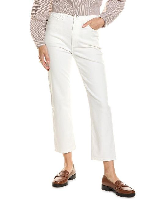 Rag & Bone White Fern High-Rise Slim Jean