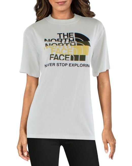 The North Face Gray Never Stop Exploring Logo Short Sleeve Graphic T-shirt