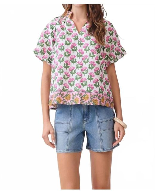 TCEC Blue Bloom Border Top