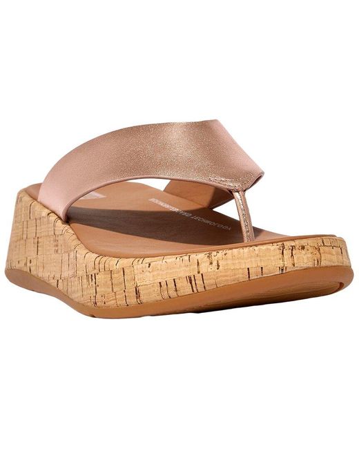 Fitflop Brown F-mode Leather Sandal