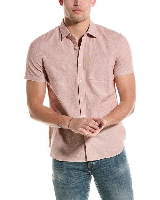 AG Jeans Pink Pearson Shirt for men