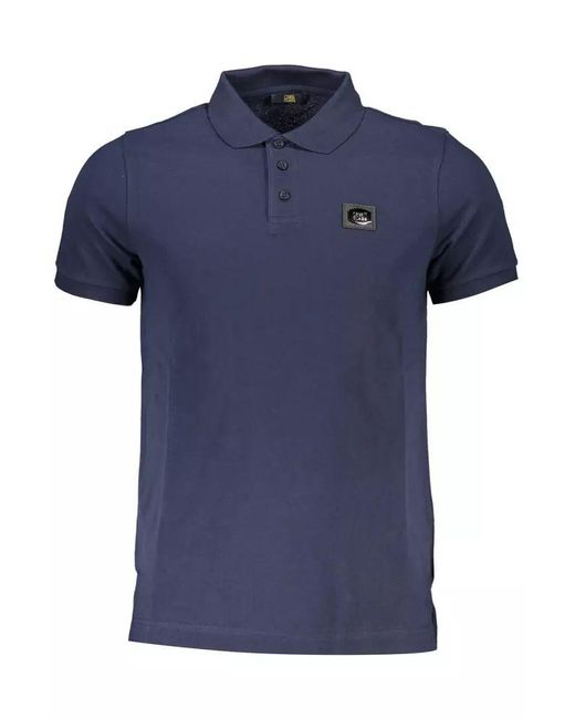 Class Roberto Cavalli Blue Cotton Polo Shirt for men