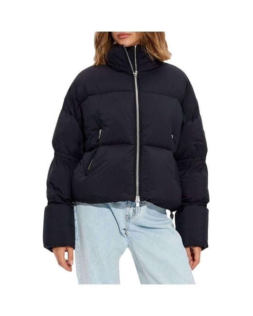 Moose Knuckles Blue Nylon Jackets & Coat