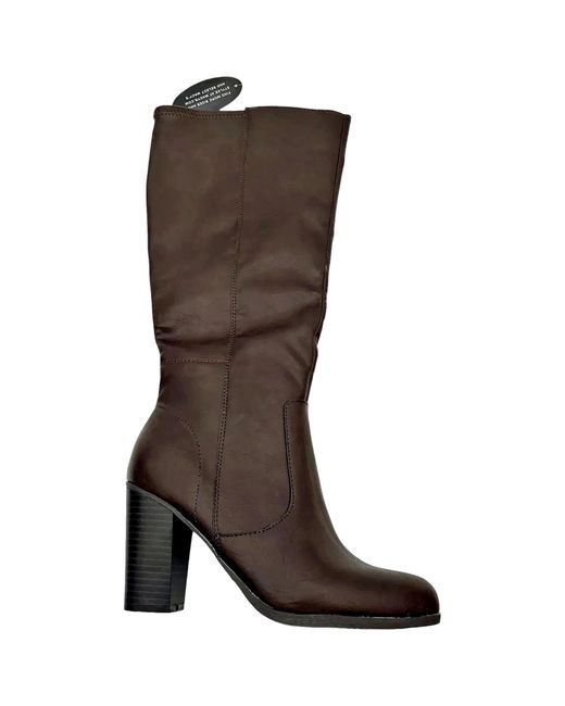 Style & Co. Brown Addyy Extra Wide-Calf Dress Boots Chocolate Addyypxwc