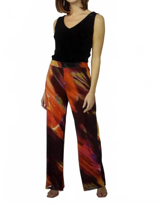 FRANK LYMAN Red Wide Leg Trouser