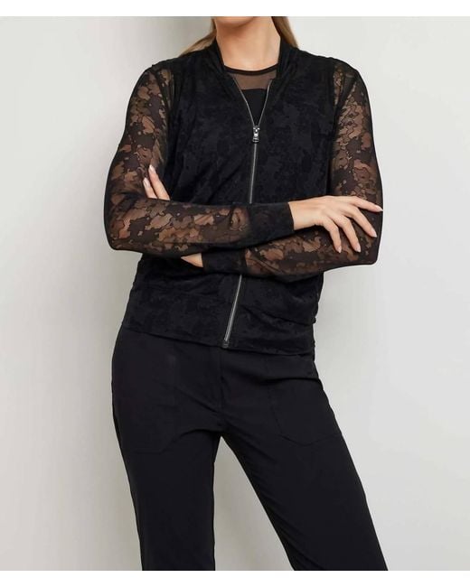 Anatomie Black Bailey Camo Mesh Jacket