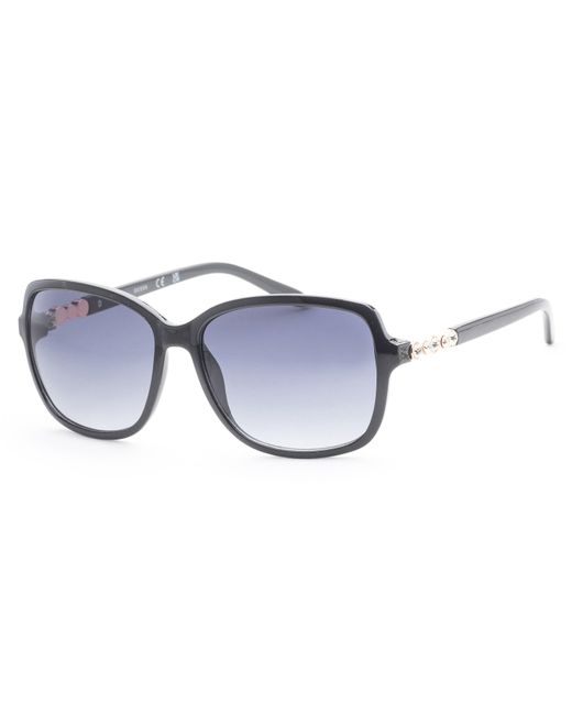 Guess Blue 58mm Black Sunglasses Gf0393-01b