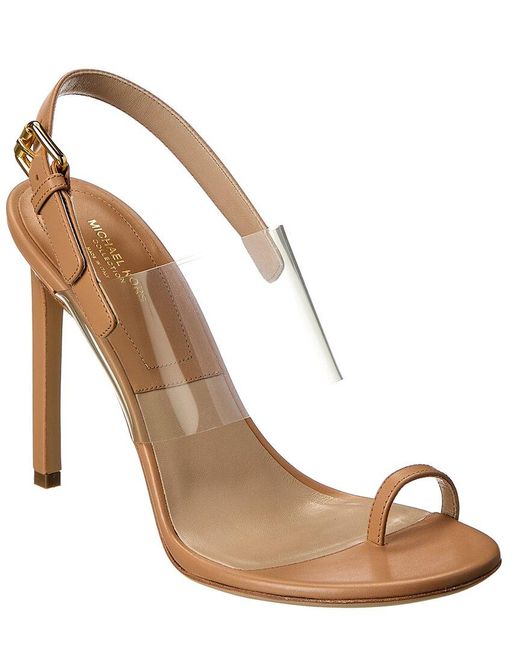 Michael Kors Metallic Catherine Leather & Vinyl Sandal