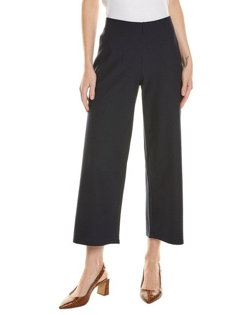 Eileen Fisher Black Straight Cropped Pant