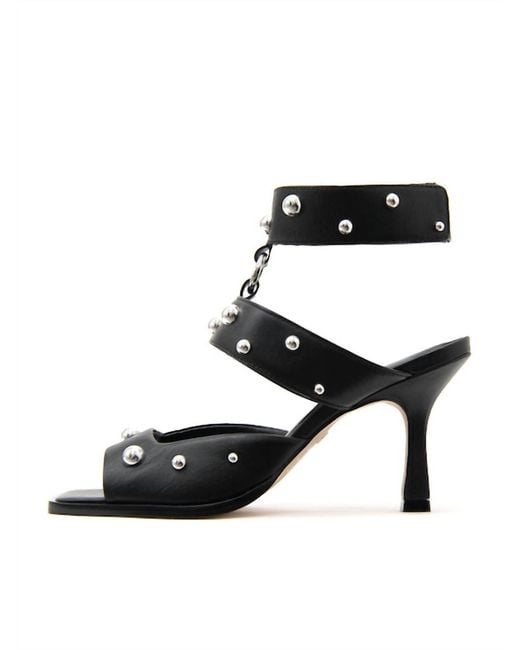Carrano Black Studded Sandal