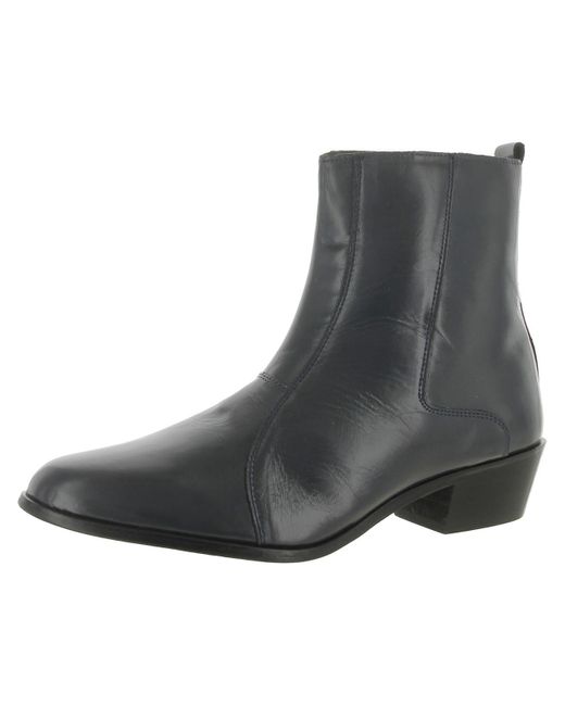 Stacy Adams Gray Santos Leather Ankle Dress Boots for men