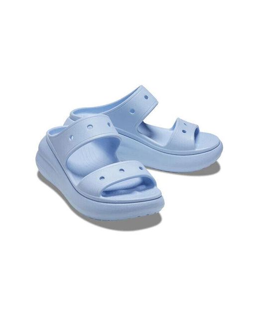CROCSTM Blue Classic Crush 207670-4ns Calcite Comfort Slip-on Sandals Cro62