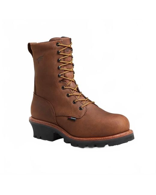 Red Wing Brown 9-Inch Logger Boot for men